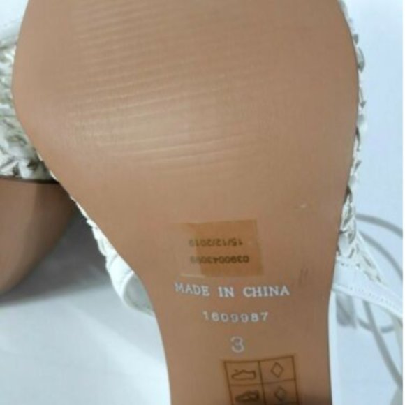 ASOS Shoes womens White Sling Back Slip On Pointed Toe Size 3 - Picture 9 of 11